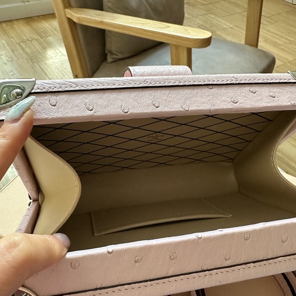 Pink Louis Vuitton Ostrich Petite Malle Limited edition - Picture 4 of 6